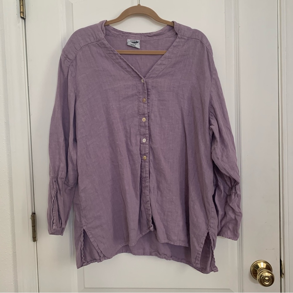California Threads Lavender Linen Shirt